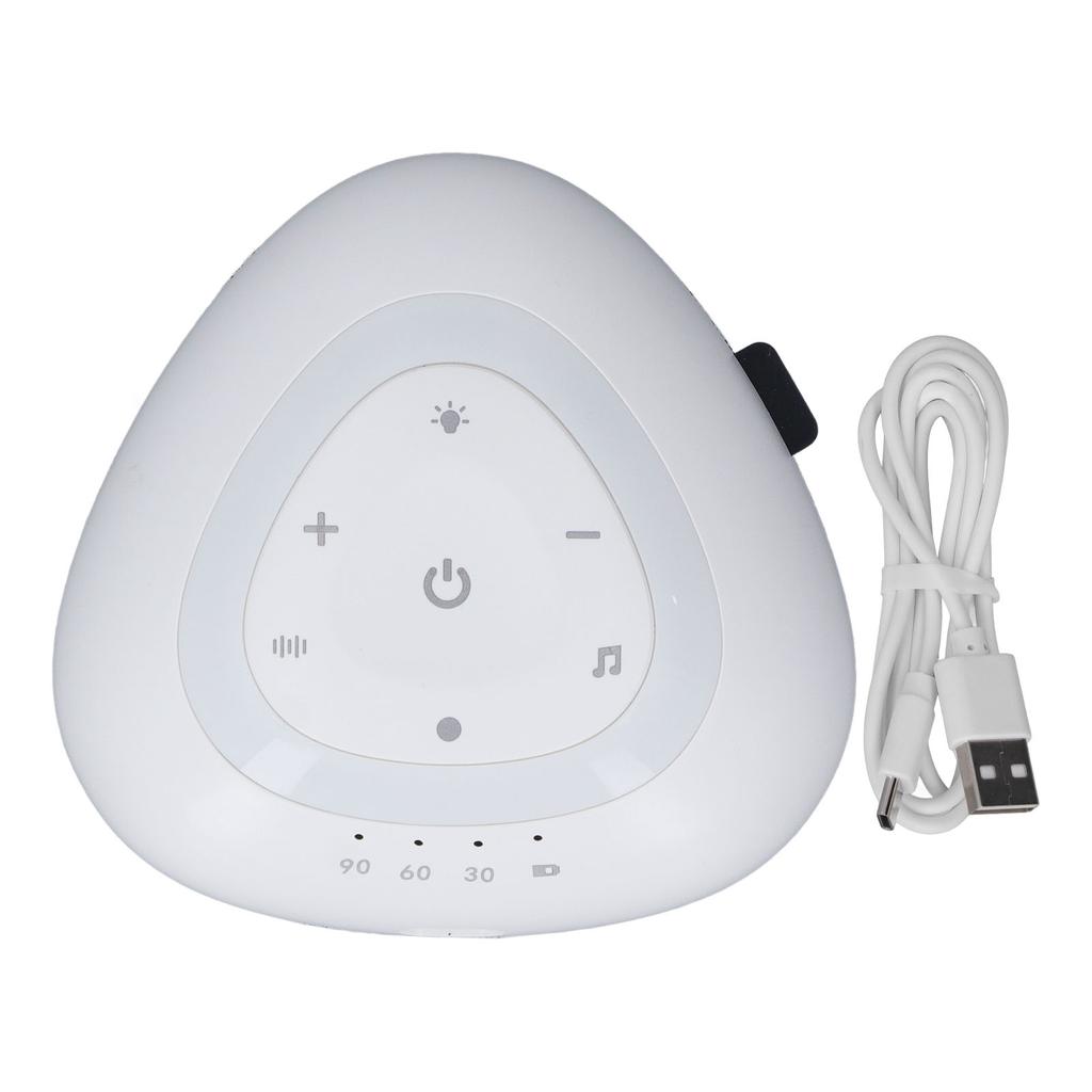 Машина для создания белого шума, многофункциональная, мягкая музыка, портативный, умный инструмент для сна с теплым светом для