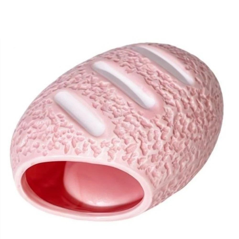 Cooling Bread Shaped Reptile Hideout Anti-slip Fish Spawning Cave Pet Habitat Cave Reptile Cage