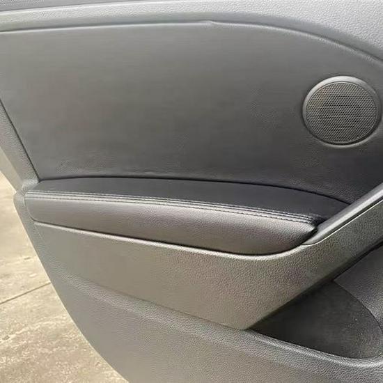 Golf 6 Car Door Armrest Cover: Leather Panel & Fabric Upgrade