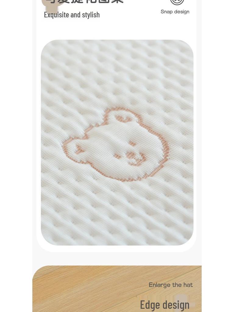 Cartoon Ice Silk Baby Cooling Pillow Towel