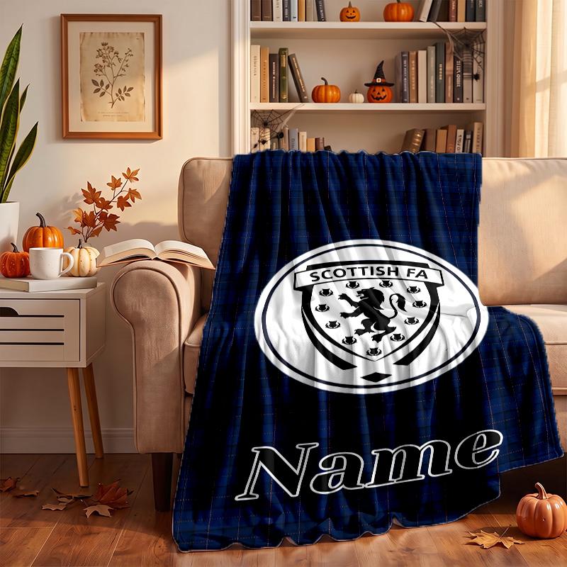 Scotland FC Custom Flannel Blankets Soft Warm Cozy Throws for Home Decor Holiday Gifts
