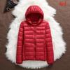 Women Casual Windproof Parka White Duck Down Jacket Coat Hooded Warm Autumn Winter