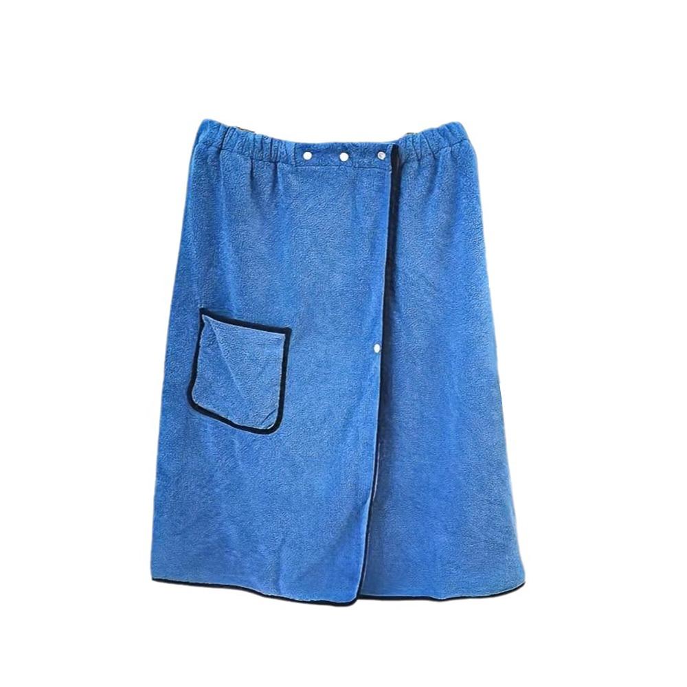 Coral Fleece Wearable Towel Soft Comfortable Beach Wrap Thick Design Bath Skirt Pool Use