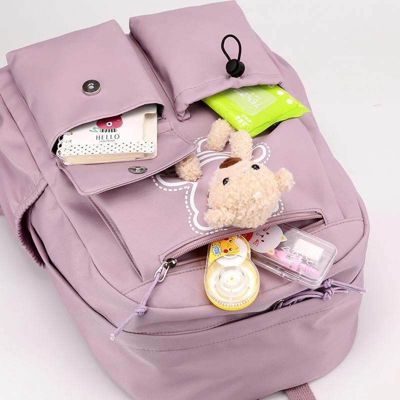 Школьный рюкзак Женский Рюкзак для ученика начальной школы Легкий Милый рюкзак с мишкой AVE