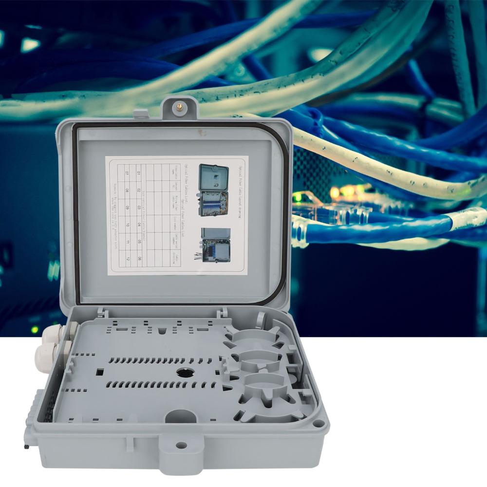 12 Core Fiber Optical Terminal Box Waterproof Distribution Enclosure Telecommunication Networks