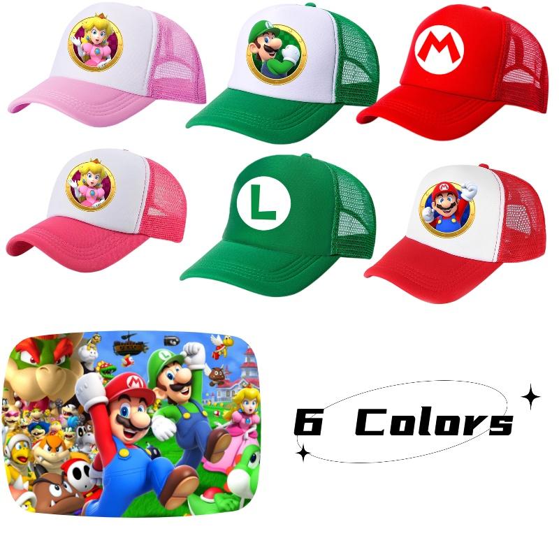 Мультяшная шляпа от солнца Super Mario Brothers для детей, дышащая, идеально подходит для всех сезонов