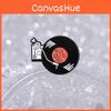Colorful Unique Record Metal Pin Creative Brooch Fashionable Accessory Everyone For
