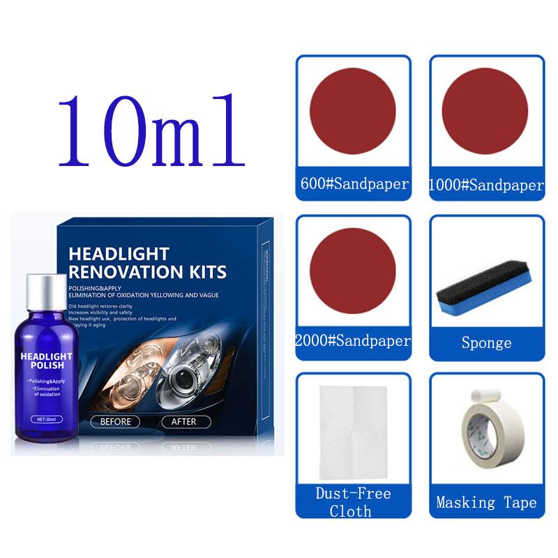 Автомобильный фарный реноватор, полироль для фар, восстанавливающий комплект, долговременная защита, окислительная жидкость для автомобиля