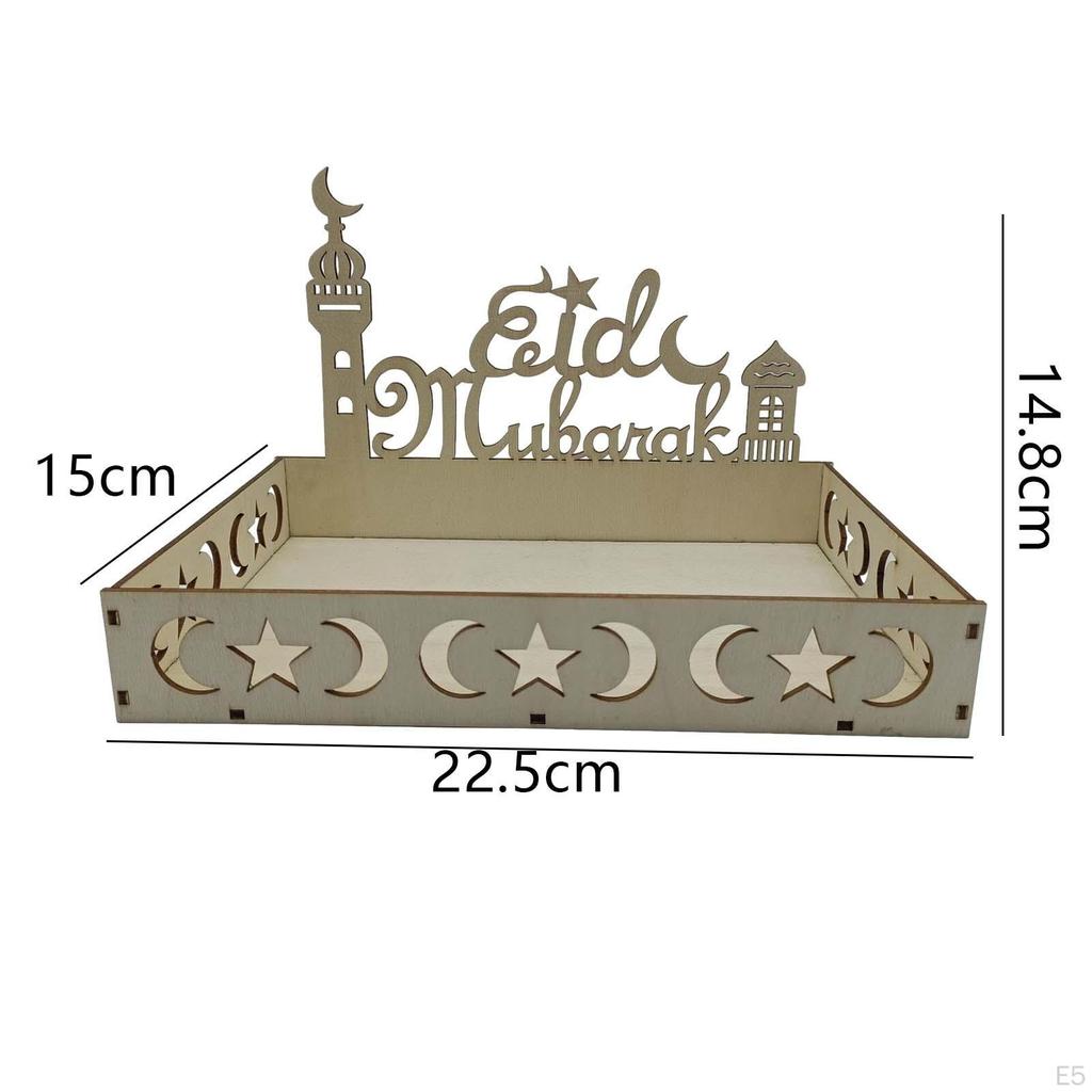 Ид украшения исламский поднос Рамадан DIY сервировка десертная тарелка праздничные принадлежности