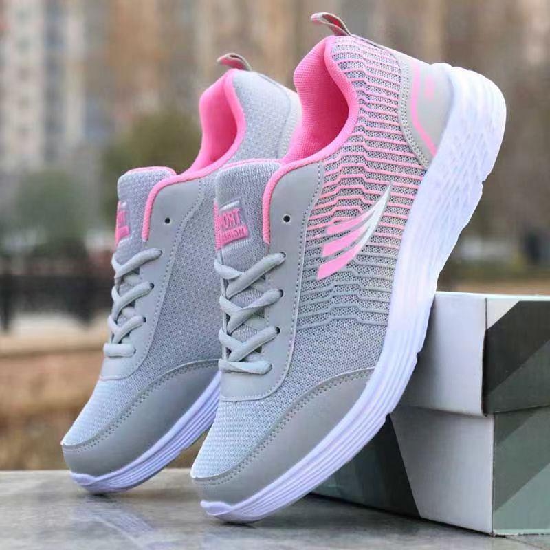Весенне-осенние женские повседневные спортивные туфли для отдыха, дышащие плоские кроссовки для бега, легкие дорожные туфли
