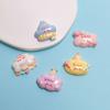 100PCS Cute Clouds Miniature Flat Back Resin Cabochons for Hairpin Scrapbooking DIY Home Decor Craft Accessories
