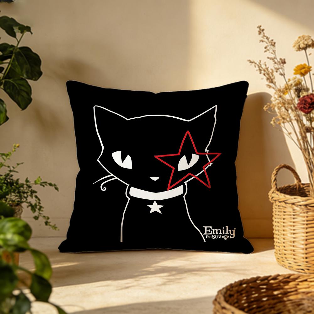 Stylish Eemily the Cool Strangered Cushion Cover Versatile DoubleSided Pillow Case Fit for Sofa Bed Car  Daily Decor