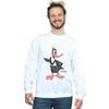 Looney Tunes Mens Daffy Duck Distressed Sweatshirt