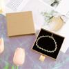 6pcs Jewelry Gift Box Bracelet Gift Boxes Cardboard Square Necklace Earring Gift Box Kraft Organizer Storage Box Drawer Boxes