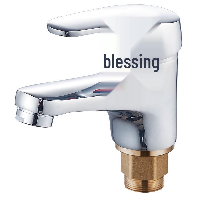 Полностью медный однорычажный смеситель для раковины на столешницу в ванной комнате для горячей и холодной воды