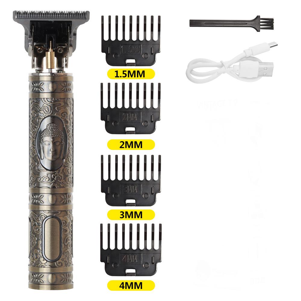 Vintage T9 Electric Cordless Hair Cutting Machine Professional Hair Barber Trimmer For Men Clipper Shaver Beard Lighter