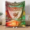Liverpool Personalized Text Blanket Gift Customizable Blanket Ultra-Soft Perfect for Picnics Chair Office Chair Sofa for All Occasions