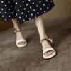 One-word with Open-toed Sandals Women's 2025 Summer New Platform Temperament Women's Shoes Casual Lady Beach Sandals