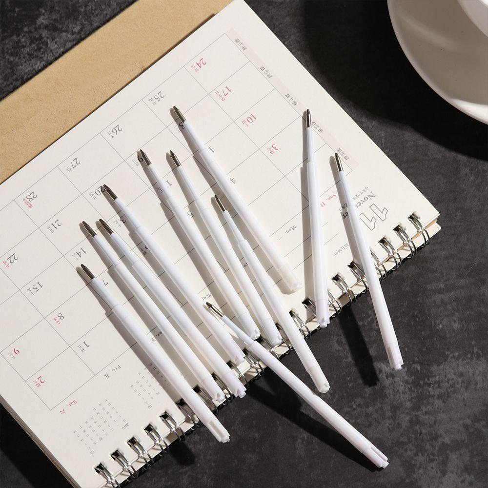 Pcs/lot Smooth Plastic Signature Writing Tool Replacement Lead Ballpoint Pen Refill Press Pens Core