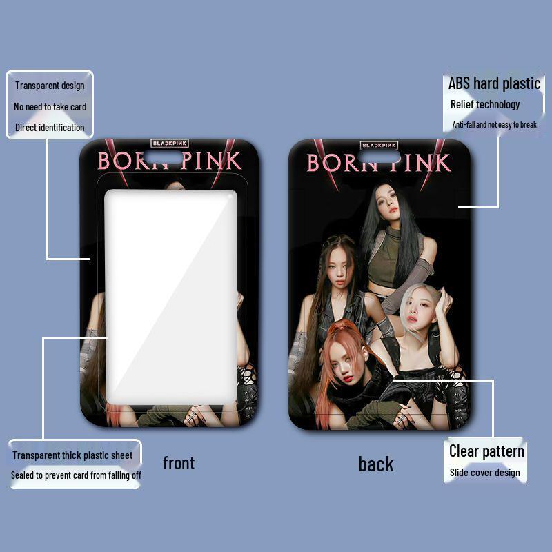 Силиконовый держатель для карт Blackpink для студенческого или рабочего удостоверения