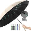 16K Double Bones Large Umbrella Men Womens Windproof Compact Umbrellas Automatic Fold Business Luxury Sun Rain Umbrella Travel