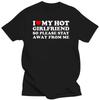 Funny I Love My Girlfriend T Shirts Graphic Streetwear Short Sleeve I Love My Hot Girlfriend So Stay Away T-shirt Boyfriend