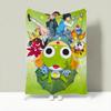 Cartoon K-Keroro Gunsou Throw Lightweight 240g Flannel Blanket Soft Skin-friendly for Summer Cooling