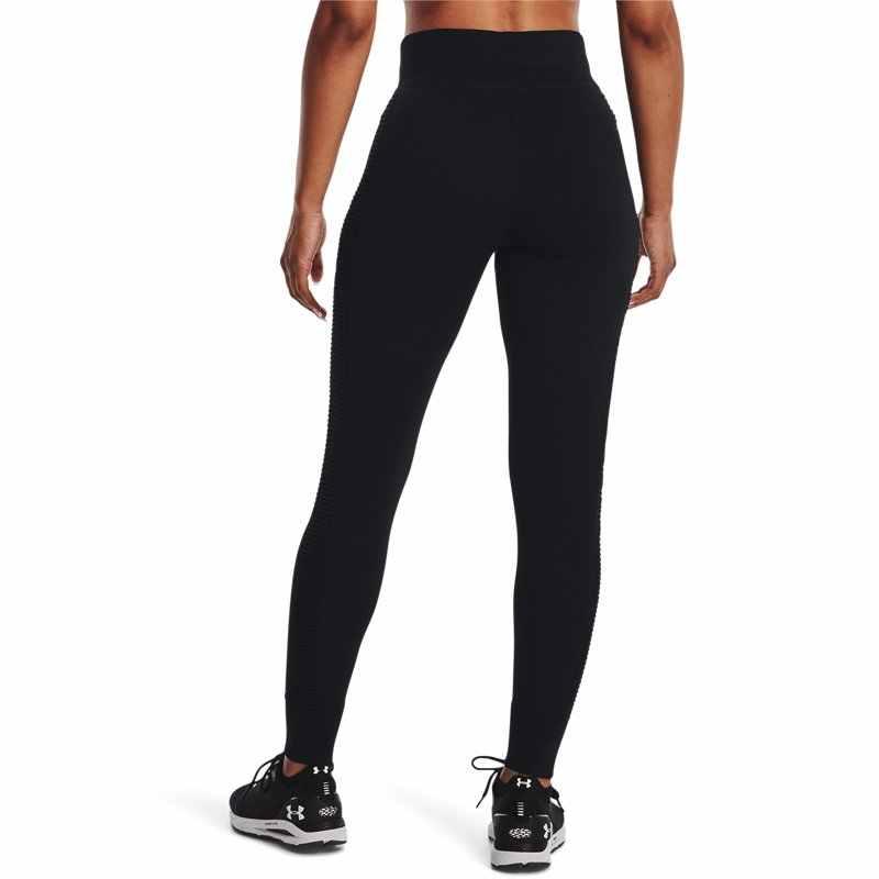 Under Armour Твердый логотип Slim Fit ребристый пояс конические ребристые манжеты джоггеры женские джоггеры черные 1373333-001