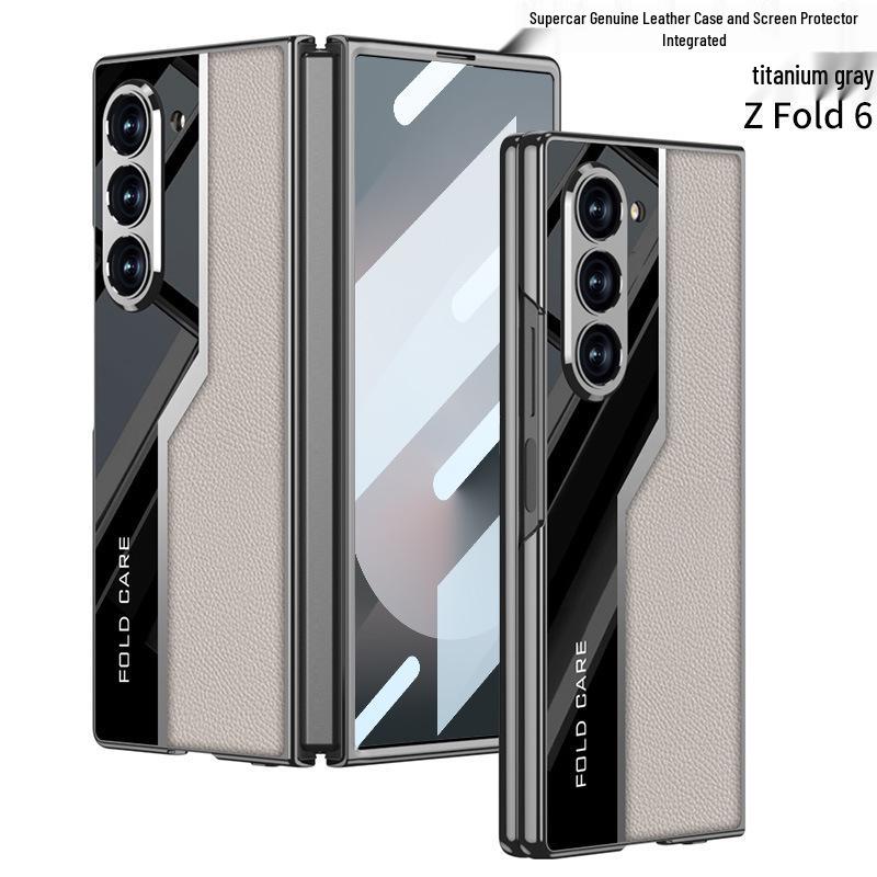 Защитный чехол из гальванизированной кожи для Samsung Galaxy Z Fold6