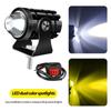 LED Motorcycle Driving Light Aluminum Dual Color Spotlights Projector Lens Headlight Work Fog Lamp ATV Scooter Moto Accessories