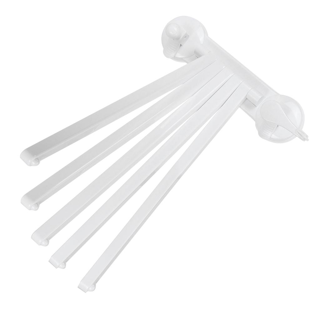 5 Arm Towel Holder Rotating Rack Wall Mounted Towel Hanger for Home Bathroom Kitchen