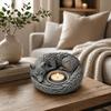 Multi-functional Candle Holder 3D Printed Ring Display Plate Wolf Sculpture  Entryway Decor