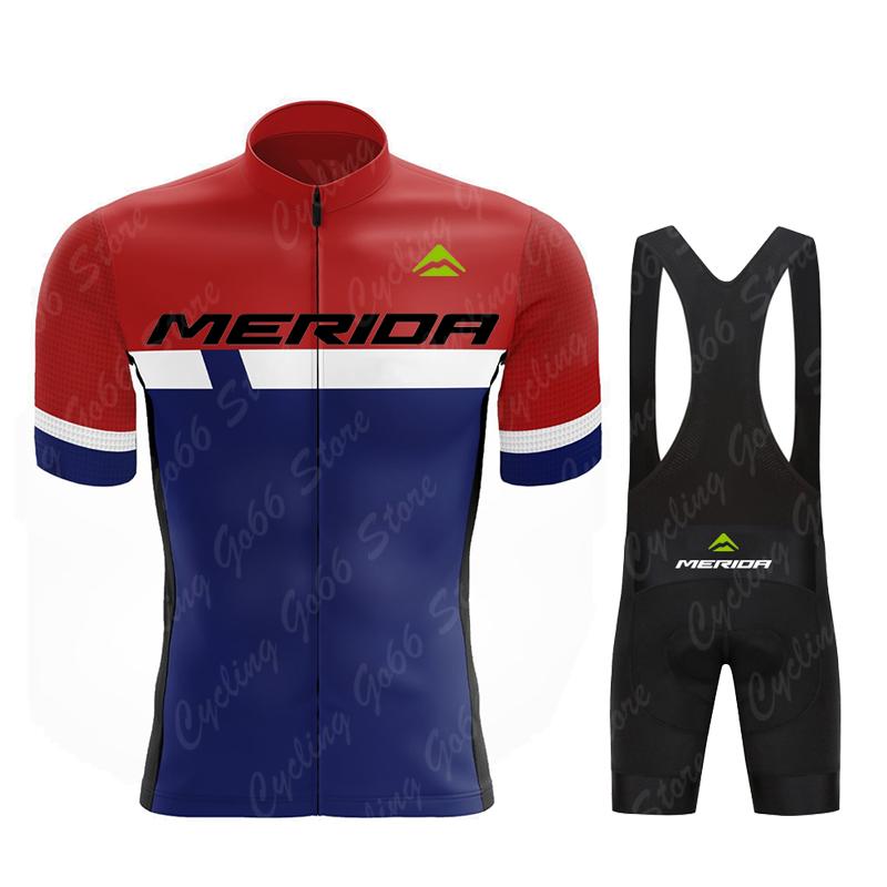 Merida Men's Summer Short Sleeve Cycling Jersey UV Protection Ropa Ciclismo Racing Bike Wear Shirts Maillot Bicycle Clothing