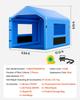 Inflatable Paint Booth, 4 x 3 x 2.8 m, Inflatable Spray Booth with 750W Powerful Blower and Air Filter System, Triangular Roof, for Painting Bicycle,