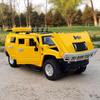 МОЯ МАШИНА 1:Металлическая модель Hummer H2 в масштабе 1:24, Коллекционная фигурка, Желтая