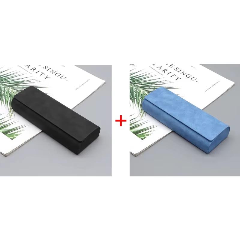 1/2 шт. Простой кожаный чехол для очков, оптический, ретро, для очков от близорукости, солнцезащитных очков, коробка для хранения, модный, для мужчин и женщин