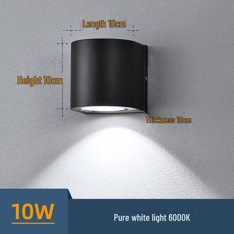 Universal Waterproof Wall Washer Light for Balcony, Courtyard, or Terrace - Exterior Up and Down Outdoor Lighting