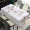Водонепроницаемая и маслостойкая скатерть из ПВХ, прямоугольная минималистичная скатерть с цветочным рисунком для чая