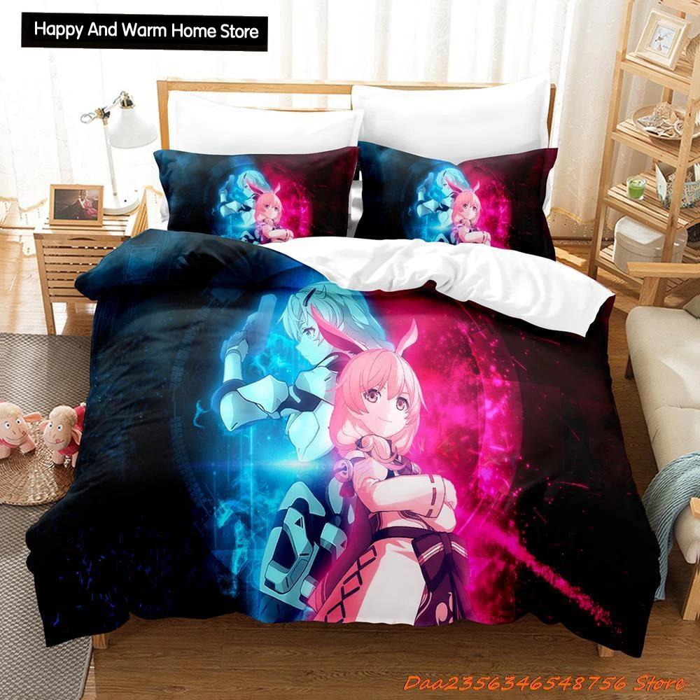 Honkai Impact 3 Bedding Set Anime Duvet Cover Single Twin Full Queen King Size for Adult Boy Bedroom
