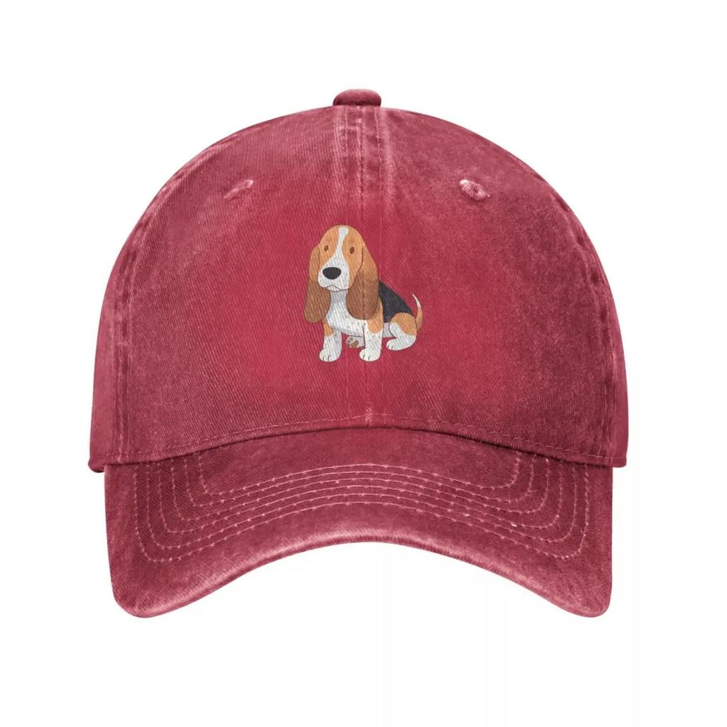 Basset hound cute dog Baseball Cap Anime Sun Hat For Children Brand Unisex cap golf hat genuine Unisexs Baseball Womens