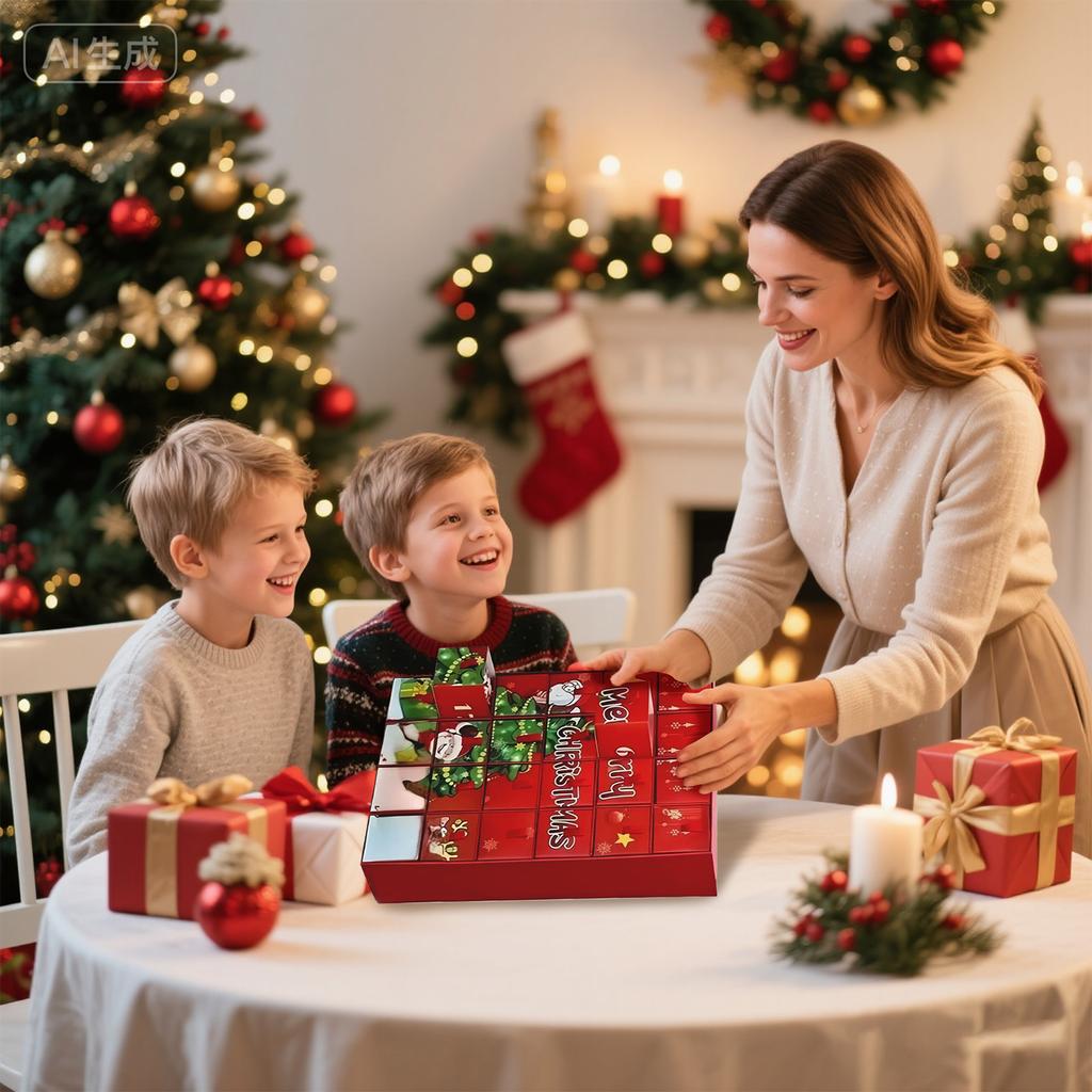 3D 24 Pairs Christmas Socks Advent Calendar Christmas Socks Gift For Xmas Party Gifts ,Random Pattern,