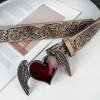 Панк Рок Металл Пояс на Талию Ретро Дизайн Сердце с Крыльями Унисекс Модный Аксессуар Для Повседневной Носки