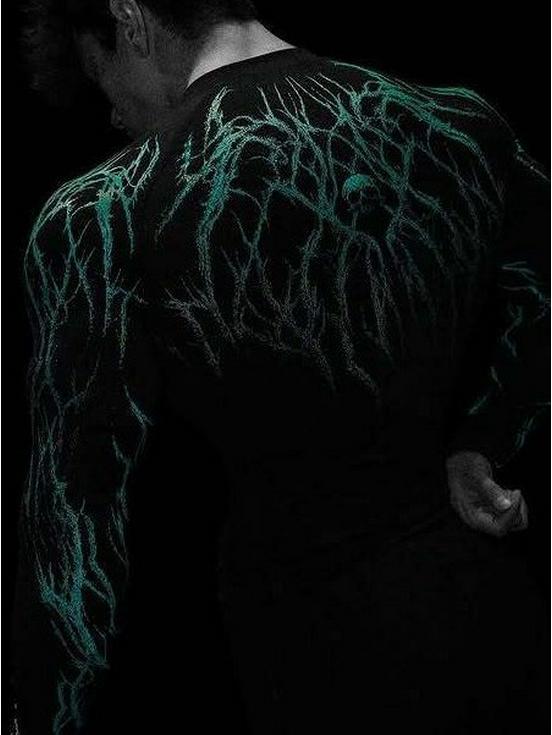 Breathedivinity 2025 Venom Фитнес Быстросохнущая Унисекс Компрессионная Рубашка с Длинным Рукавом