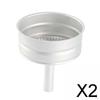 2x Pot Funnel, Coffee Replacement Funnel , 3 Cup, 2 Pcs