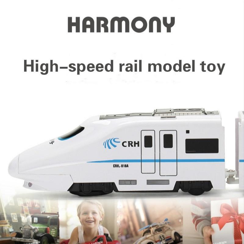 Simulation of High-speed Rail Train Electric Sound Light Small Train Model Boys and Girls Children's Toys