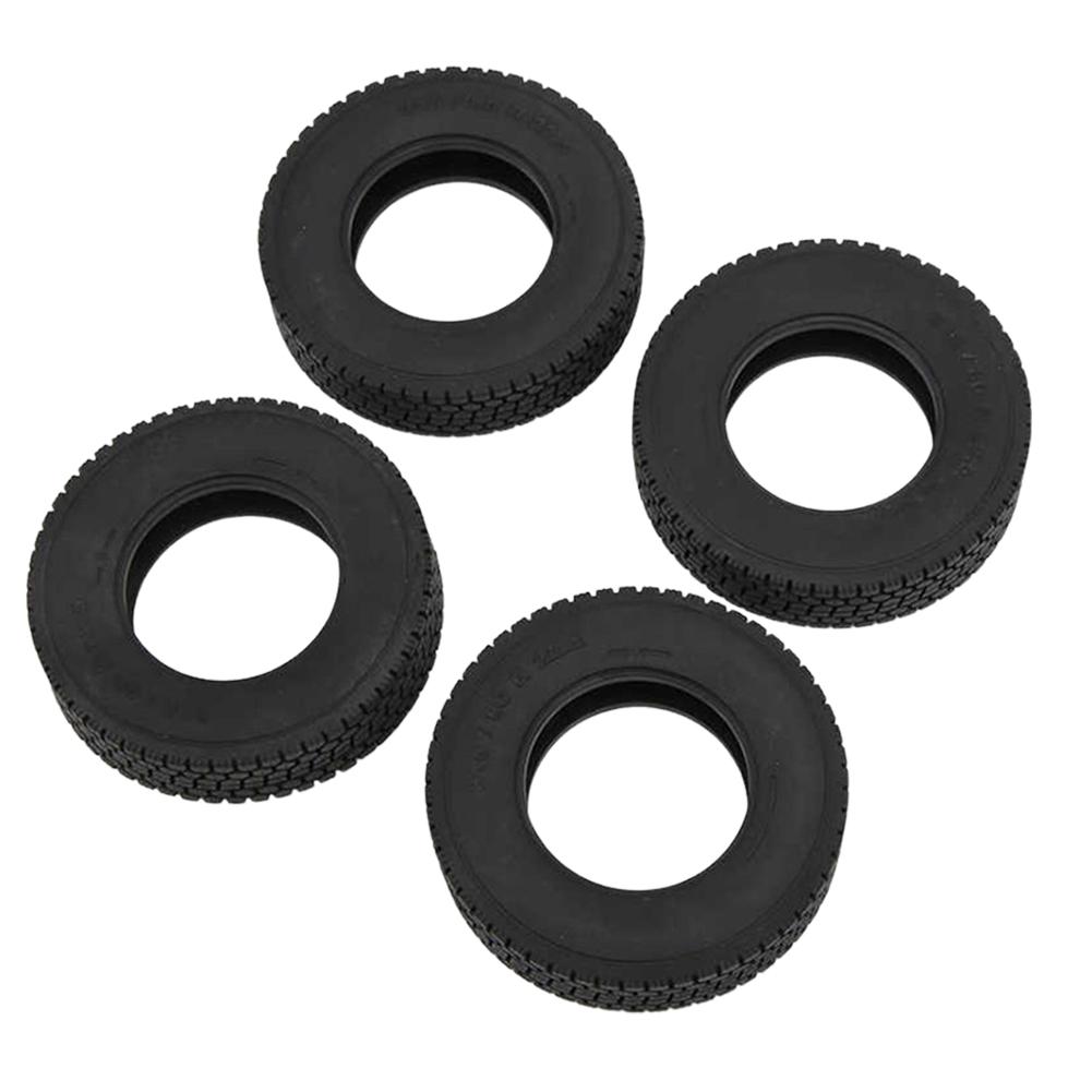 4 шт. Резиновые шины 80 * 20 мм Шины для радиоуправляемых моделей Запчасти для модернизации RC Мягкие резиновые колесные шины для 1:14 Tamiya Tractor Truck RC Car Part