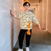 Autumn Boys' Long-Sleeve Sweatshirt & Pants Set – Trendy Children's Sportswear