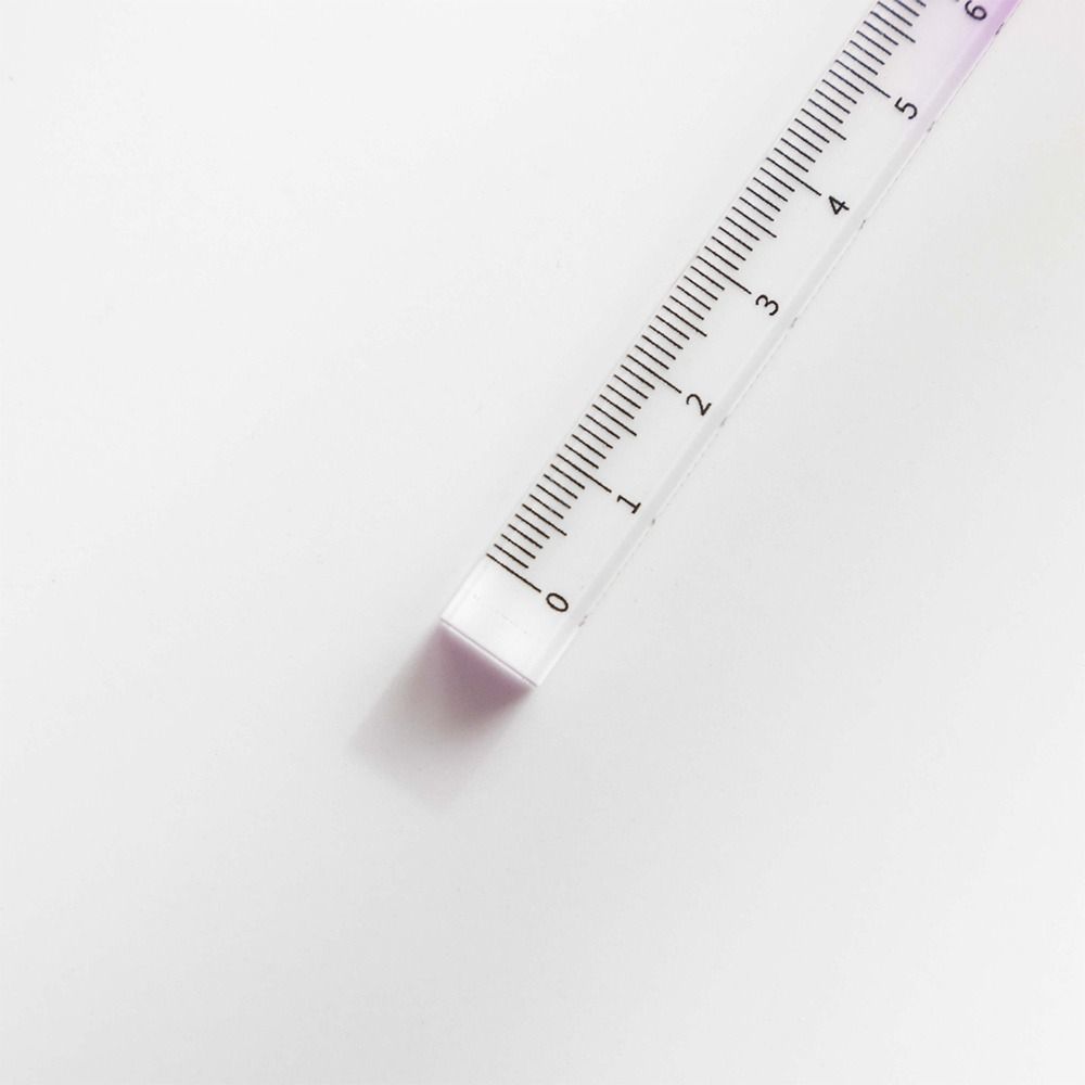 20CM Straight Ruler Transparent Scale Ruler Measurement Drawing Tool School Office Supplies