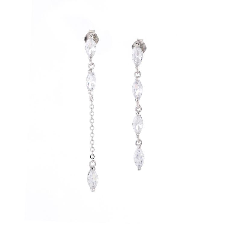 Tancise 925 Sterling Silver Zircon Earrings Drop Earrings For Women Wedding Party Gifts