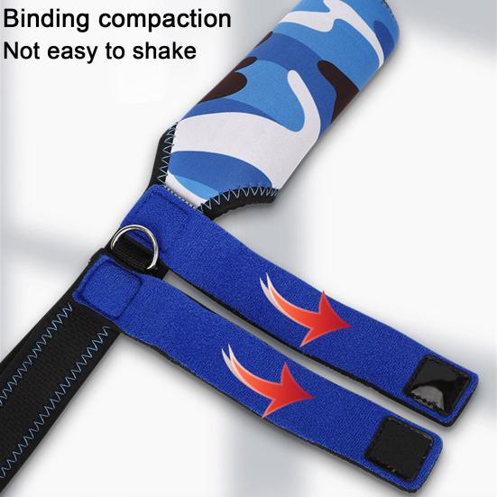 Fishing Rod Protector Shoulder Strap Adjustable Foldable Portable Anti-Collision Fishing Pole Tip Protective Sleeve Cover Case Fishing Accessories
